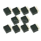 50 шт. 2x4 контакта 8P 2,54 мм двухрядная гнездовая прямая головка шаг разъем контактная полоса новинка