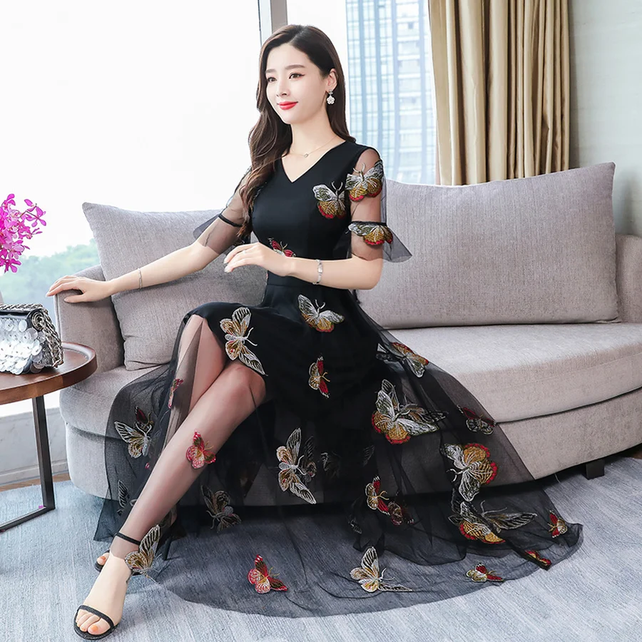 Летние винтажные сандалии с 3XL размера плюс Пляжное сексуальное открытое платье