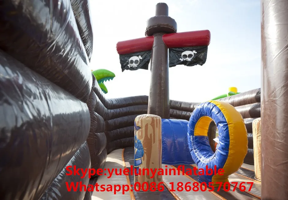 Прямая продажа с фабрики надувной замок горки бассейн горка пиратский корабль