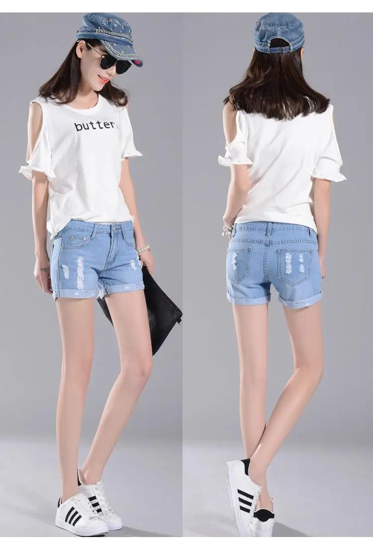 2017 Мода Mid Талией Джинсовые Шорты Женские Летние Случайные Женщины жан Femme Ретро