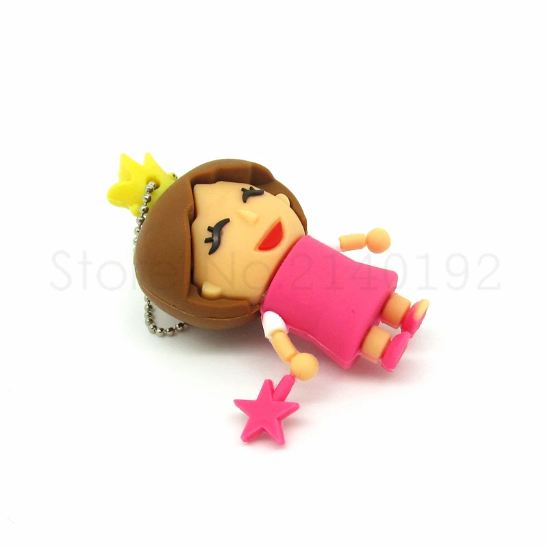 Новое милое платье принцессы милый флеш накопитель бело серые/Зубная фея карту