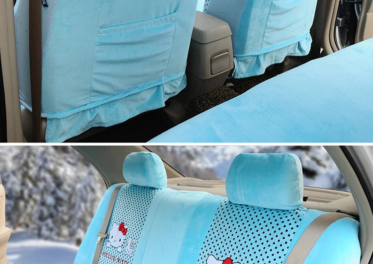 Женский модный универсальный чехол для сиденья с милым рисунком hello kitty для Volkswagen Sagitar POLO Yimai Bora Golf 7 и т. д