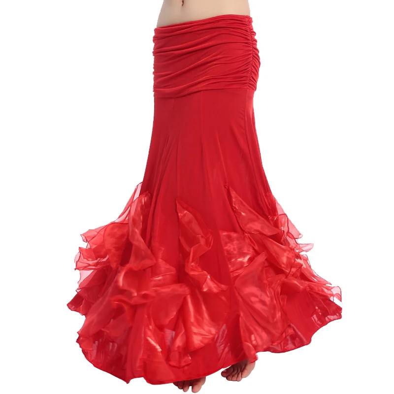 Женский костюм для танца живота юбка годе из хлопка и полиэстера 9 цветов|belly dance