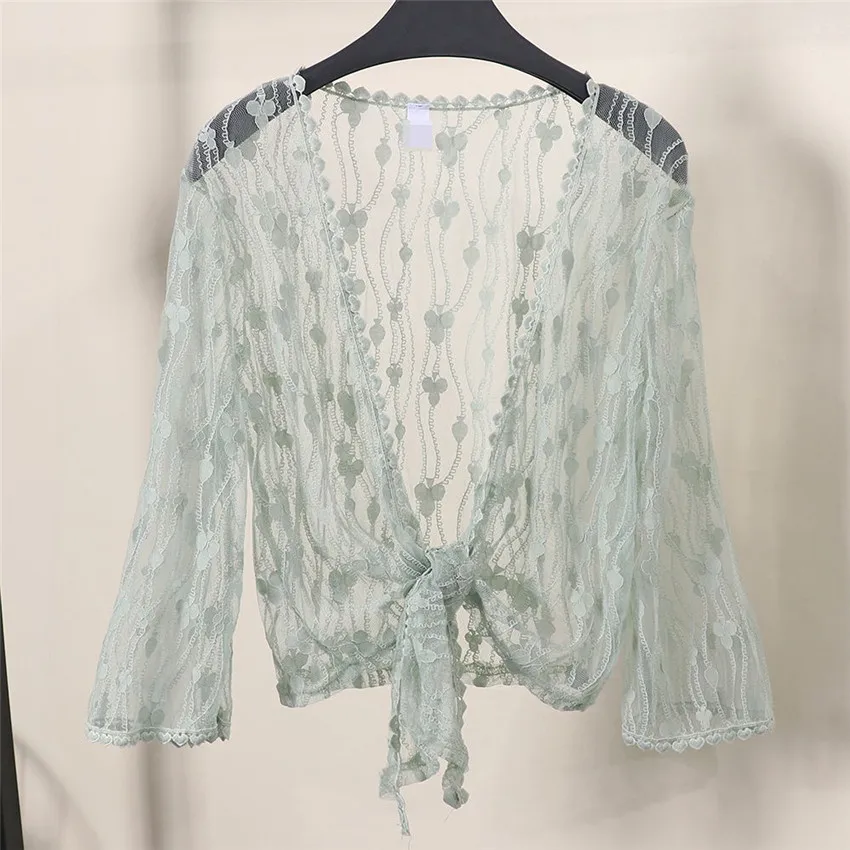 Женская кружевная шаль накидка Элегантная Белая Шаль болеро с галстуком