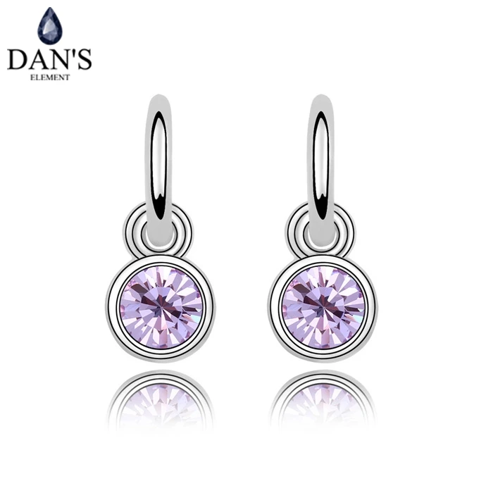 Женские серьги подвески с австрийскими кристаллами 4 цвета|dangling earrings for women|dangle