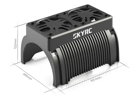 SKYRC 55 мм двойной вентилятор 5 В бесщеточный Двигатель радиатора охлаждения с Корпус 1/5 RC двигателя Traxxas X-Maxx