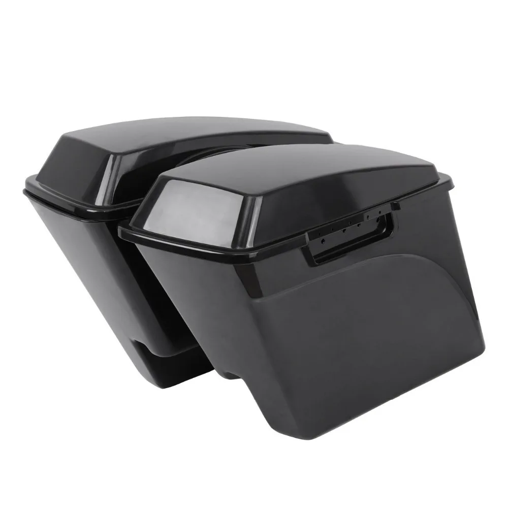 Мотоцикл 5 &quotНеокрашенный седло сумка багажник для Harley Davidson Touring Road King Electra Glide 2014