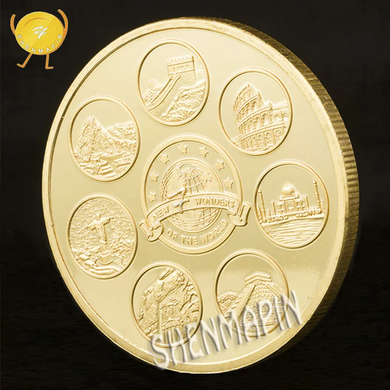 WR Seven wonderes of the World памятная монета Новая 7 коллекционные монеты в области мировой