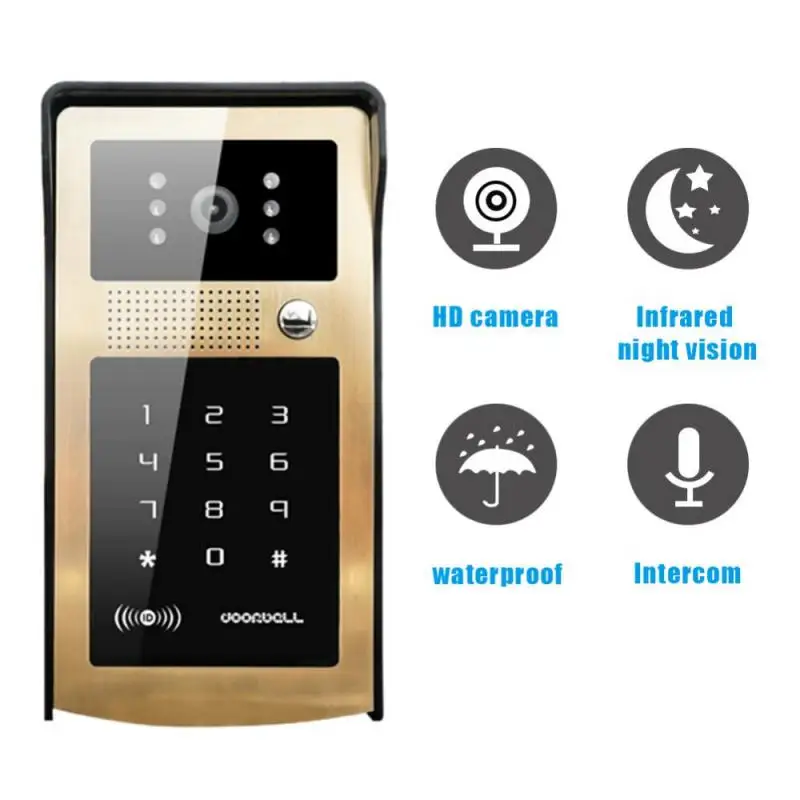 Новый цветной ЖК видео домофон 100 240 в 9 дюймов дверной звонок камера ночного