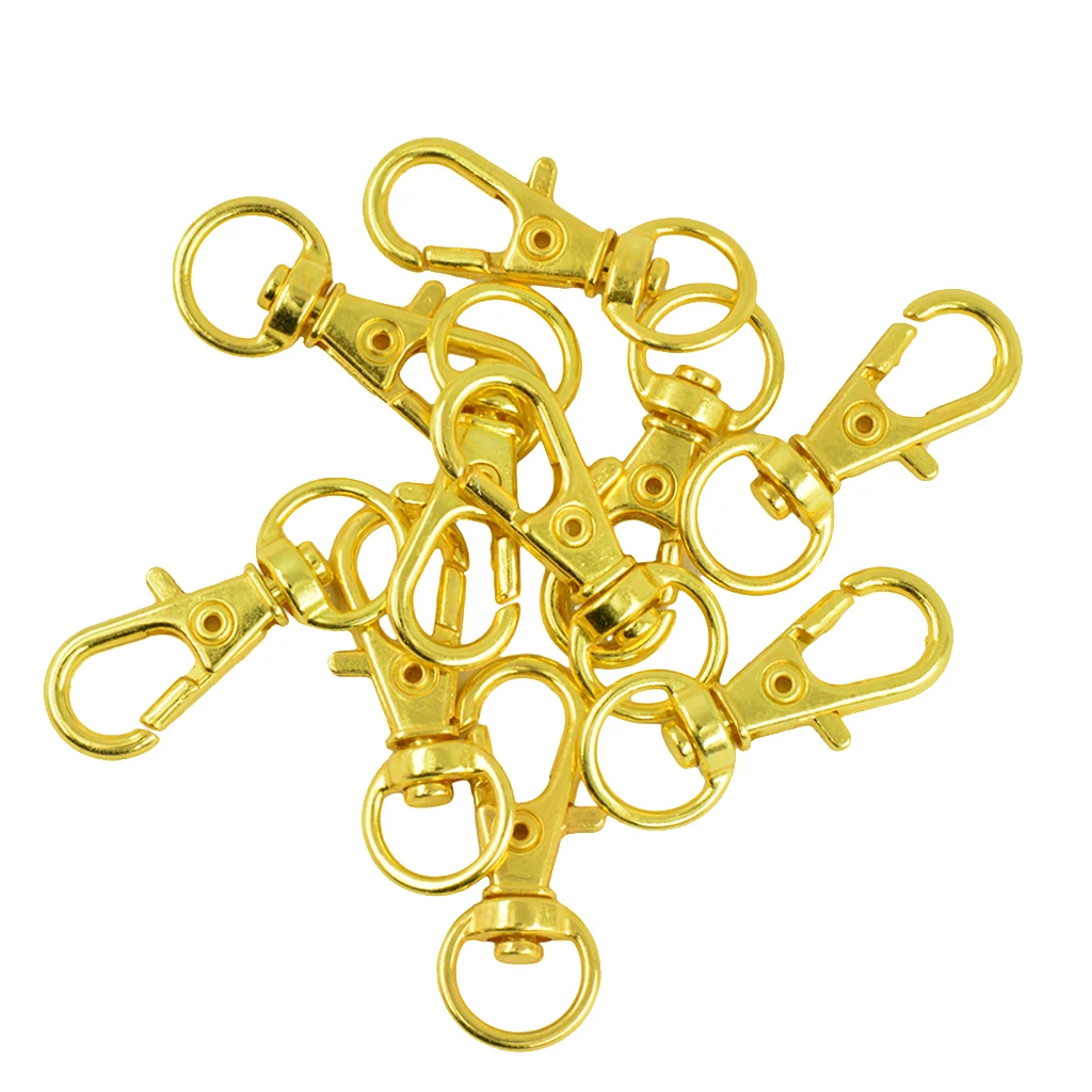 

20pcs Swivel Trigger Clips Snap Hooks Lobster Clasp Keychain Bag DIY Craft
