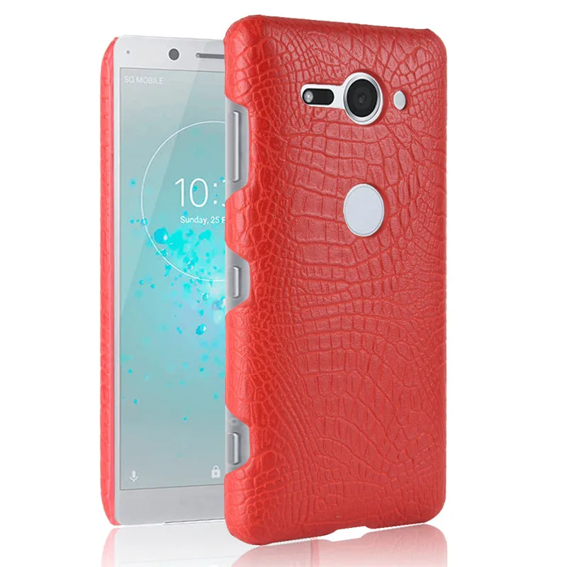 For Sony Xperia XZ2 Compact Case Hard Back Cover PU Leather Phone H8314 H8324 XZ2Compact | Мобильные телефоны и
