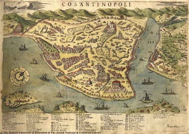 Cosantinopoli Peninsula карта Жилая Классическая винтажная ретро декоративная крафт бумага