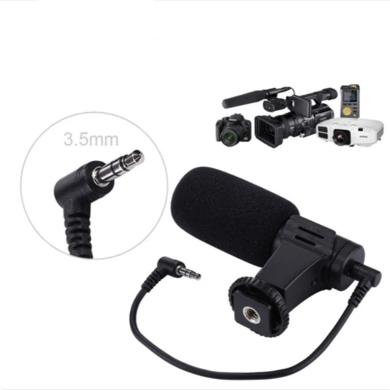 Микрофон MIC 01 3 5 мм студийный цифровой видео DV камера стерео записывающие