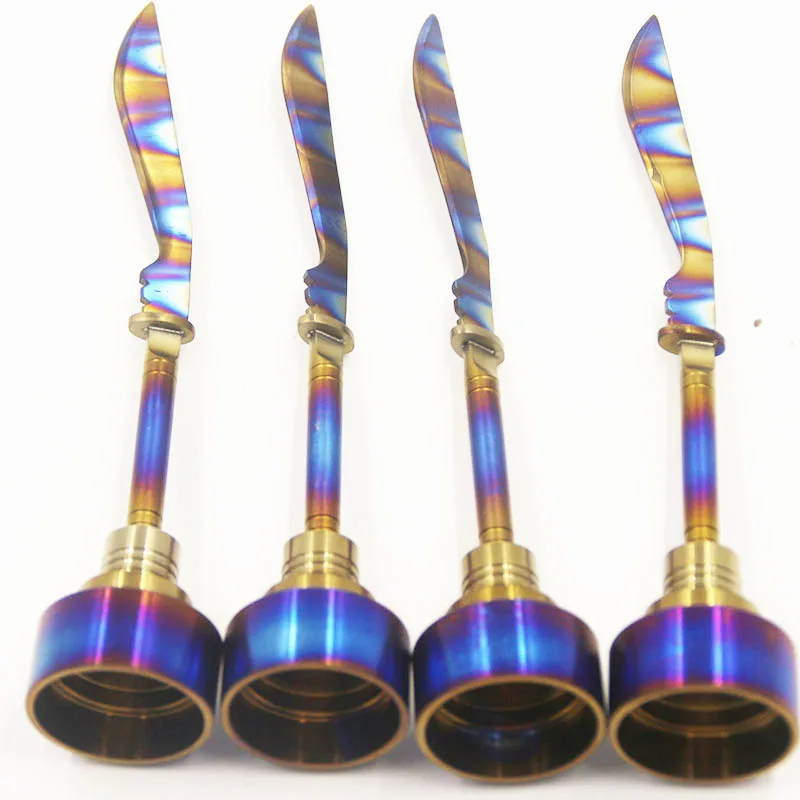 Титановая Крышка для гвоздей радужная 14 мм 18 прямой меч стеклянная крышка