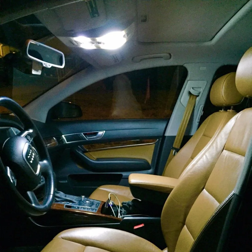 Набор белых автомобильных ламп 11 шт. комплект светодиодных для салона Kia Optima 2011 2015