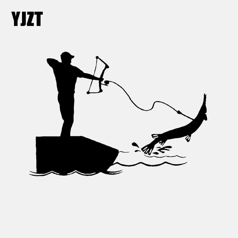 YJZT 16 3 см * 11 4 Bowfishing автомобиля Стикеры виниловые наклейки в виде Фотообоев c
