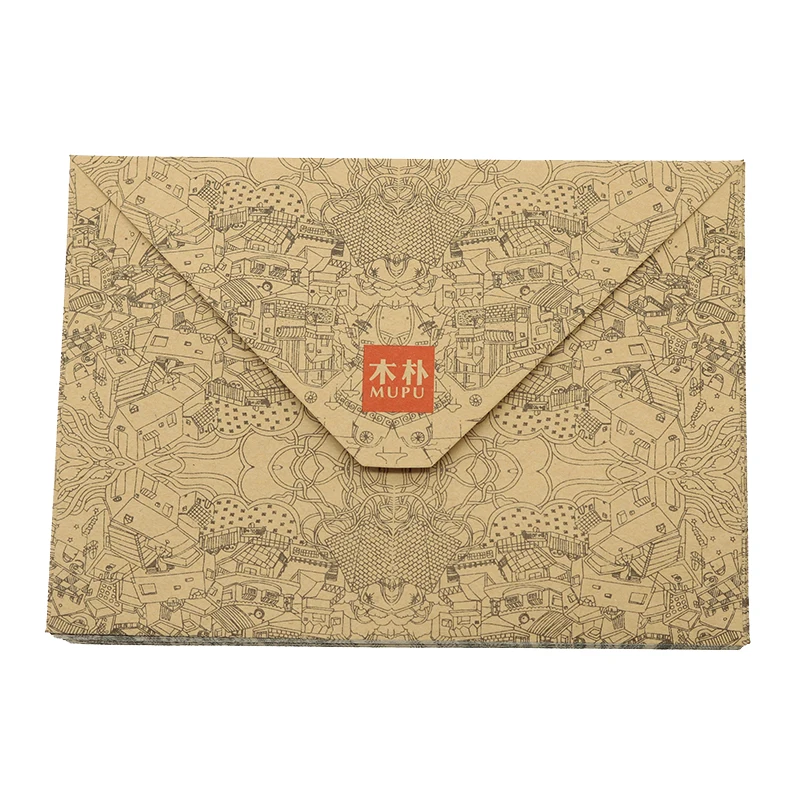 Конверт из крафт бумаги в стиле ретро открытка чехол для поздравительной