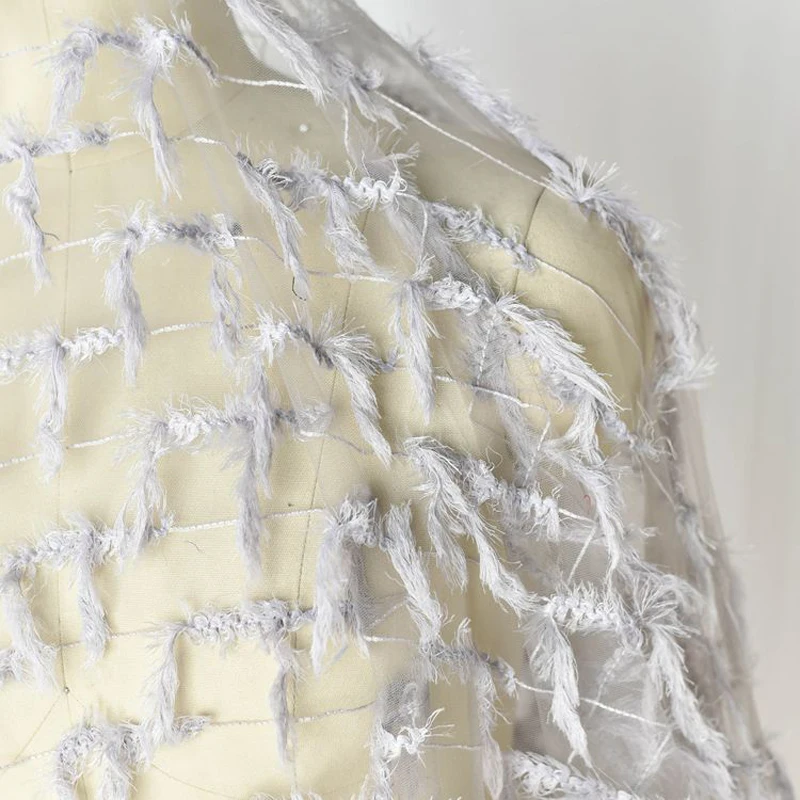 2 метра белый черный сетка швейцарская вуаль кружево Высокое качество перо узор