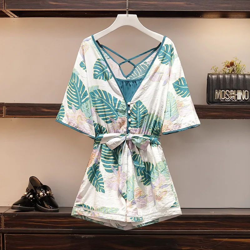 Женский пляжный костюм для отдыха iвыбор повседневный Цветочный комбинезон