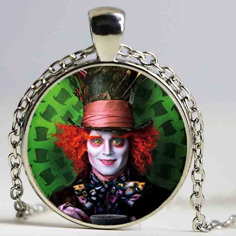 Новинка Лидер продаж винтажное ожерелье с подвеской Алиса в стране чудес фильмы