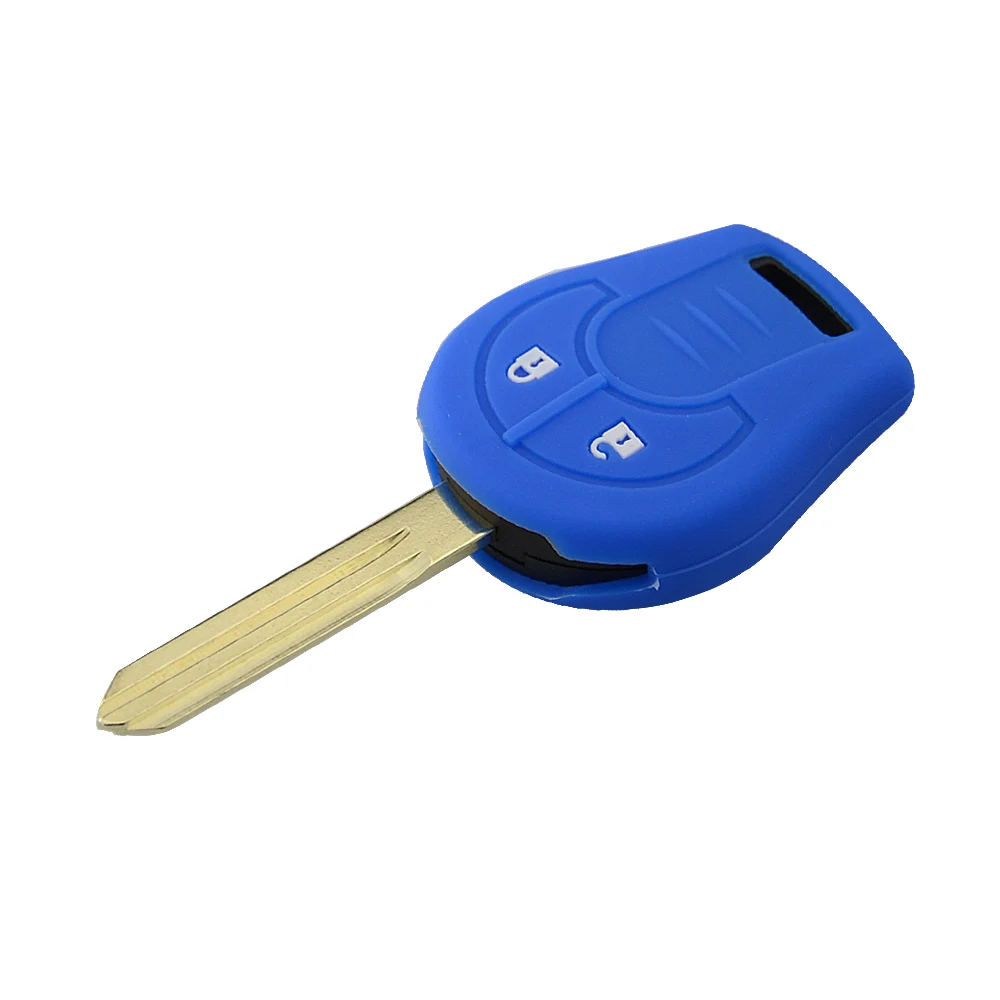 OkeyTech 2 кнопки силиконовый мягкий дистанционный ключ брелок от машины чехол