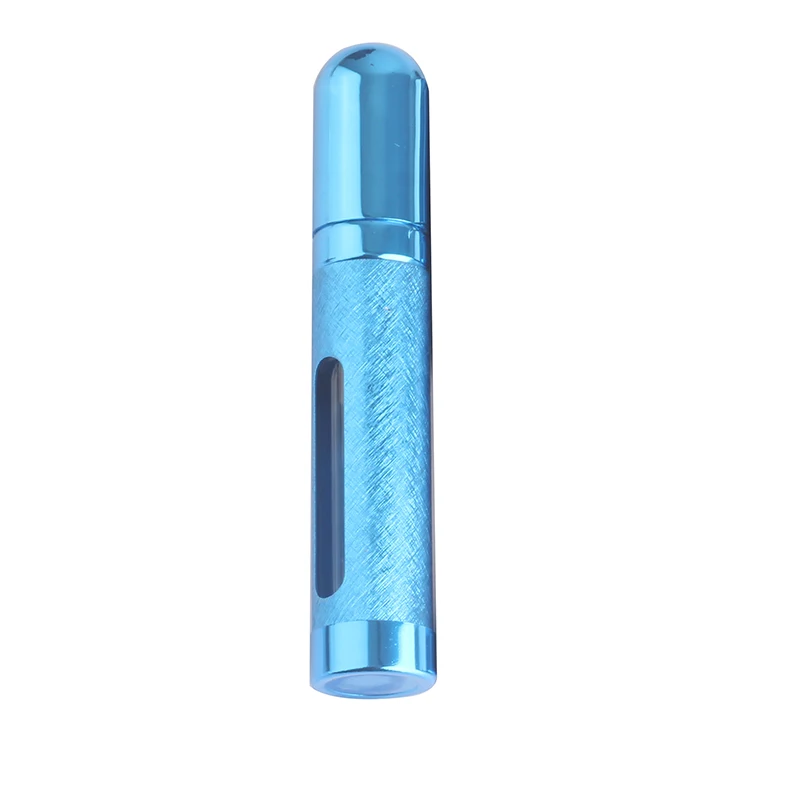 Blue 12 мл 1 шт. пустая стеклянная и алюминиевая бутылка для духов, Мини Портативная дорожная многоразовая распылитель для духов, маленькая бутылка - Цвет: Blue