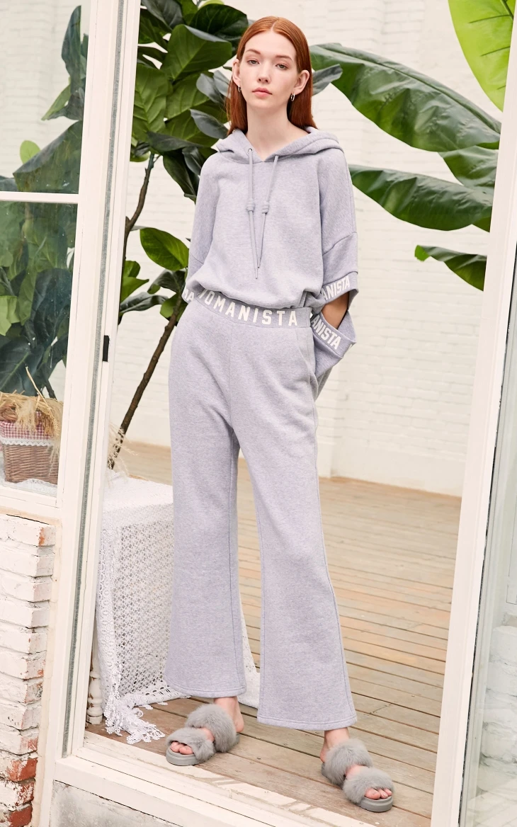 Vero Moda Весна и Лето Письмо печати утолщенные пижамные брюки | 3184R2502