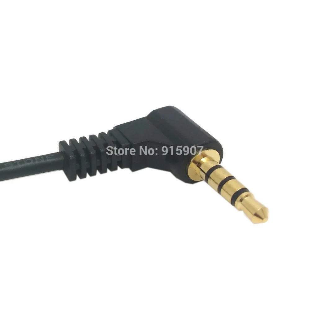 

CY 10cm Black 90 Degree Right Angled 3.5mm 3poles Audio Stereo Male to Female Extension Cable