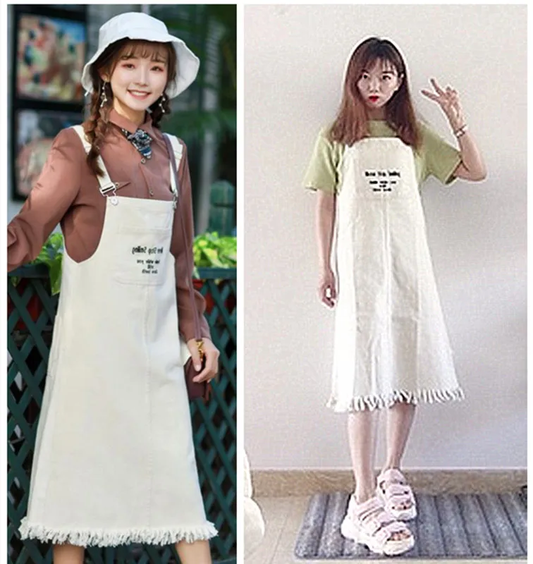 Летнее женское джинсовое короткое платье на бретельках цвет розовый черный