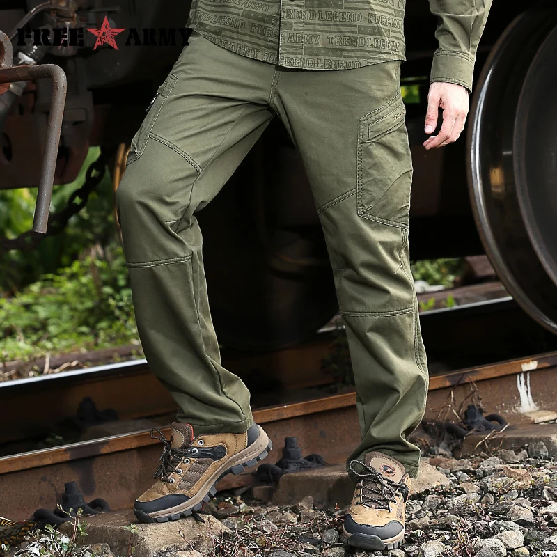 Зимние мужские брюки армейские зеленые спортивные штаны прямые плотные флисовые