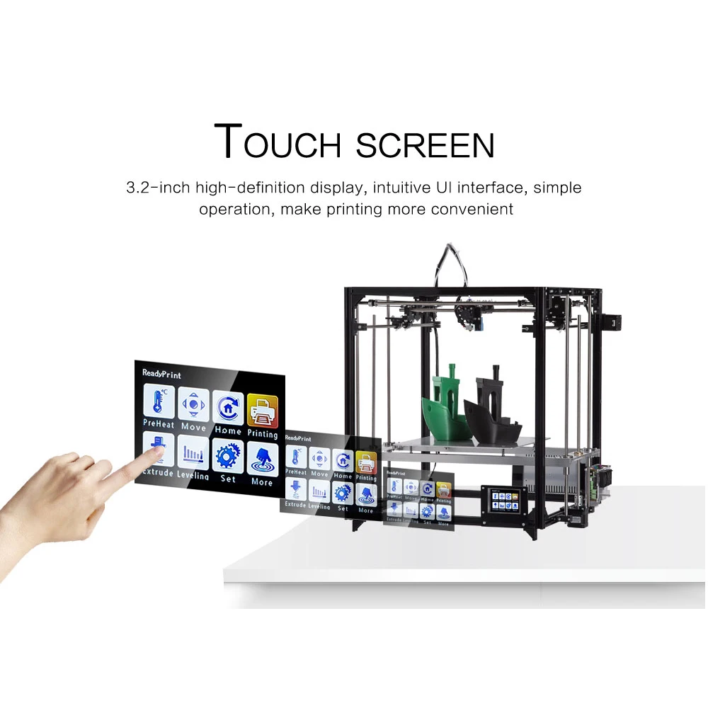 Новейший Flsun 3d принтер двойной экструдер большая площадь печати 260*260*350 мм сенсорный экран 3d принтер комплект с подогревом кровать wifi модель