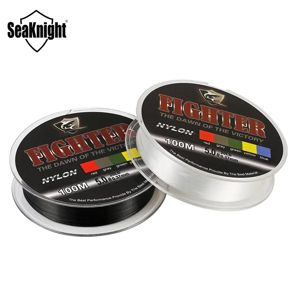 SeaKnight 100 м леска нейлоновая леска супер сильная 2-35LB монофильная леска японский материал ловля карпа пресноводная и морская рыбалка