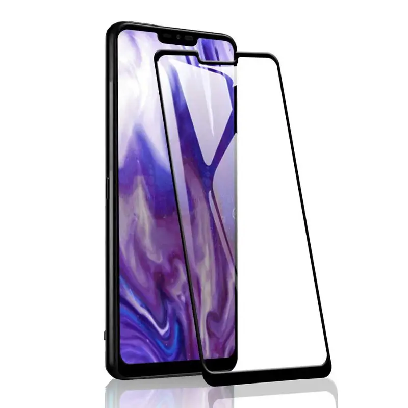 Высокопрочное закаленное стекло с полным покрытием для LG G8 ThinQ Защитная пленка