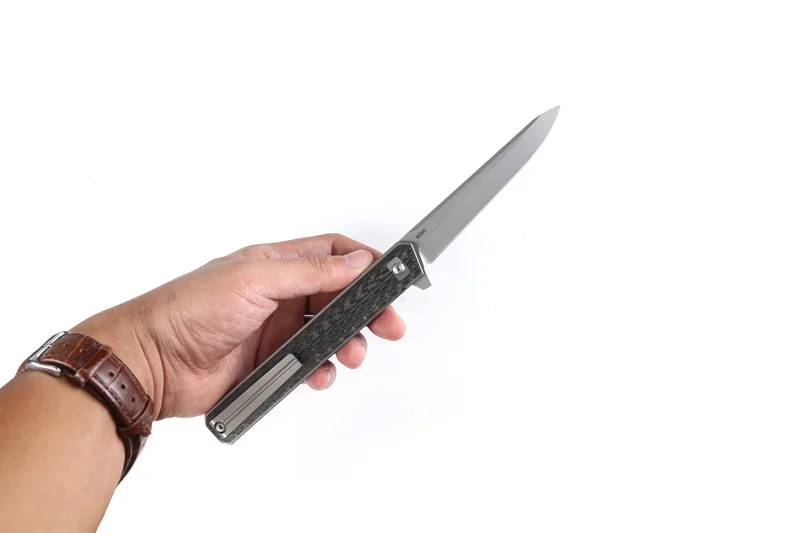 Волшебный складной нож QM Qwaiken Tatical Flipper С Титановой ручкой M390 шариковый подшипник