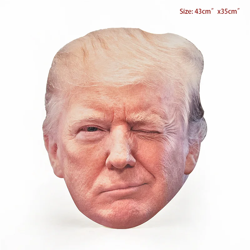 style 1 Новое поступление Забавный Трамп косплей с маской для лица картонные маски на Хэллоуин Карнавальный костюм нарядный подарок для мужчин - Цвет: style 1