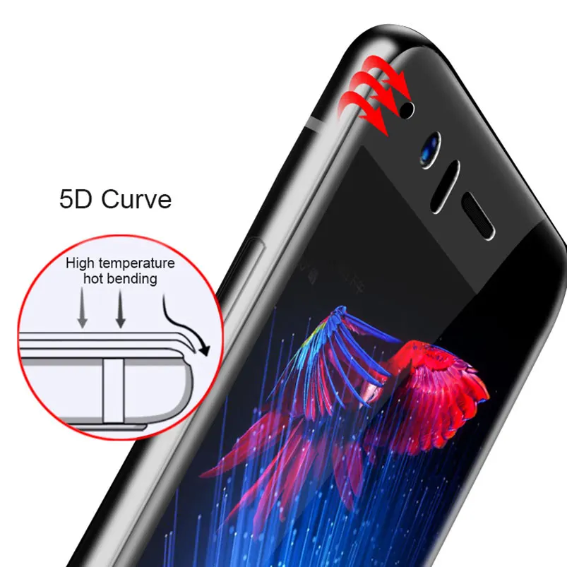 Закаленное стекло 5D для Oneplus 6 5 5T 1 One Plus 5t Защитная пленка экрана с полным