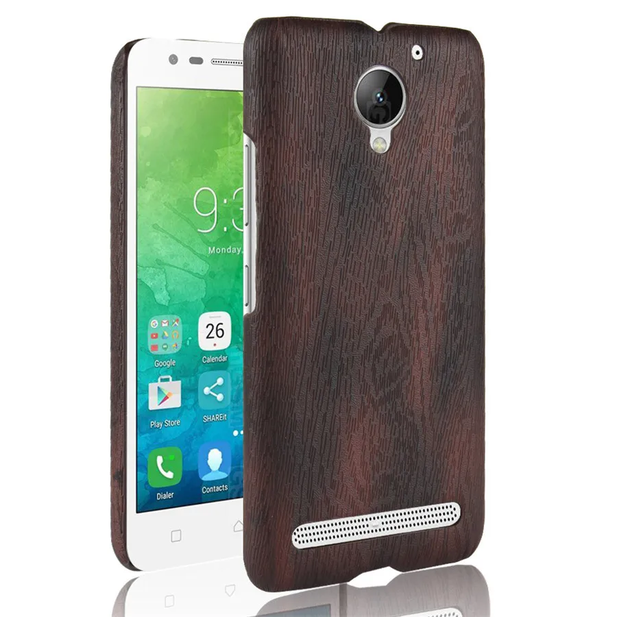 Чехол HOTSWEI для Lenovo Vibe C2 / Power 5 0 дюйма тонкий жесткий защитный чехол из дерева K10A40 |