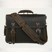 vintage genuine leather men briefcases business bag leather messenger bag shoulder bag man laptop briefcase rucksack weekend bag