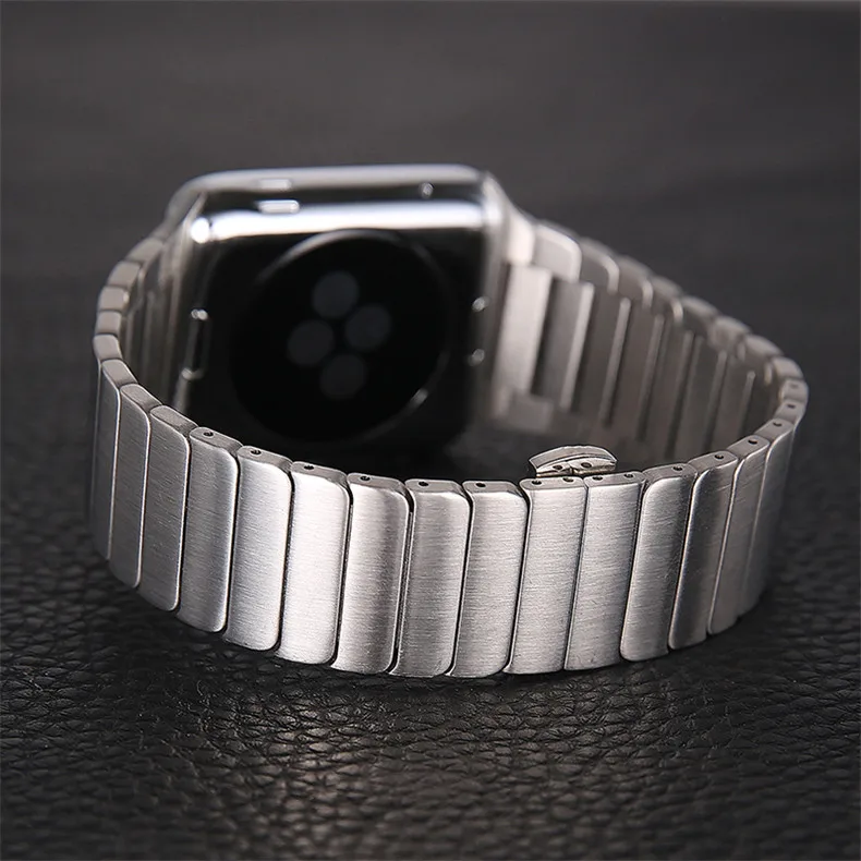 Звеньевой браслет из нержавеющей стали для Apple Watch Series 4 44/42/38 мм|link bracelet|band for apple