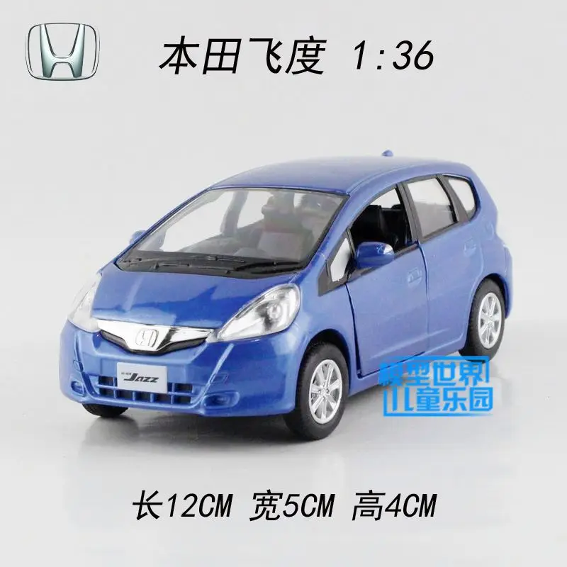 Высокая имитация 1:36 Honda Fit модель автомобиля из сплава с откидывающейся спинкой