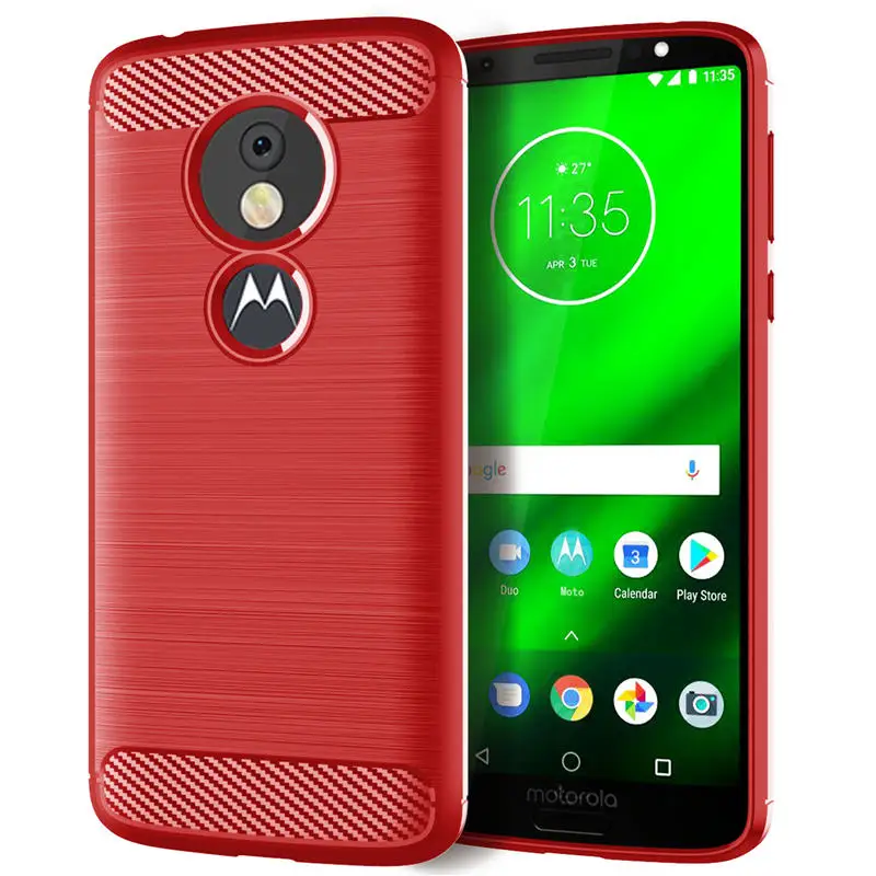 Чехол для Motorola Moto G6 Play силиконовый мягкий чехол из ТПУ телефона G6Play задняя