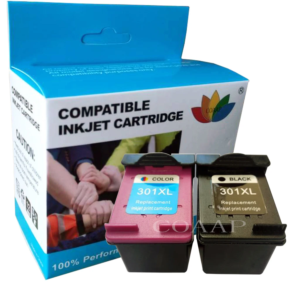 

COAAP 301XL Cartridge Compatible for HP 301 XL hp301 Ink Cartridges for hp Envy 4500 Deskjet 2630 2540 2510 1000 1050 Printer