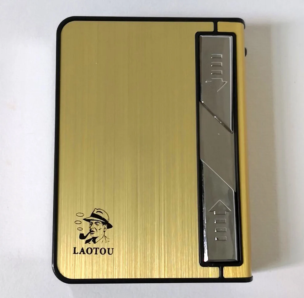 USB Зажигалка Портсигар для 10 сигарет пакет портсигар зажигалка|case for cigarette packs|case