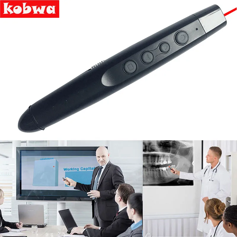 DS101 2 4 ГГц беспроводной ведущий красный лазерный указатель ручка USB приемник RF