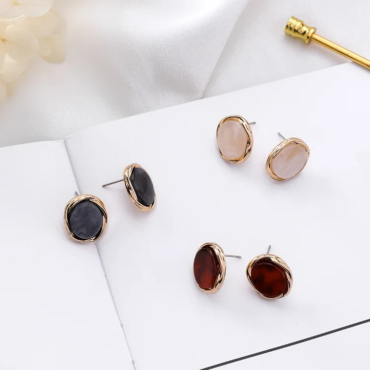 Серьги Модные ювелирные изделия винтажные элегантные Геометрические круглые