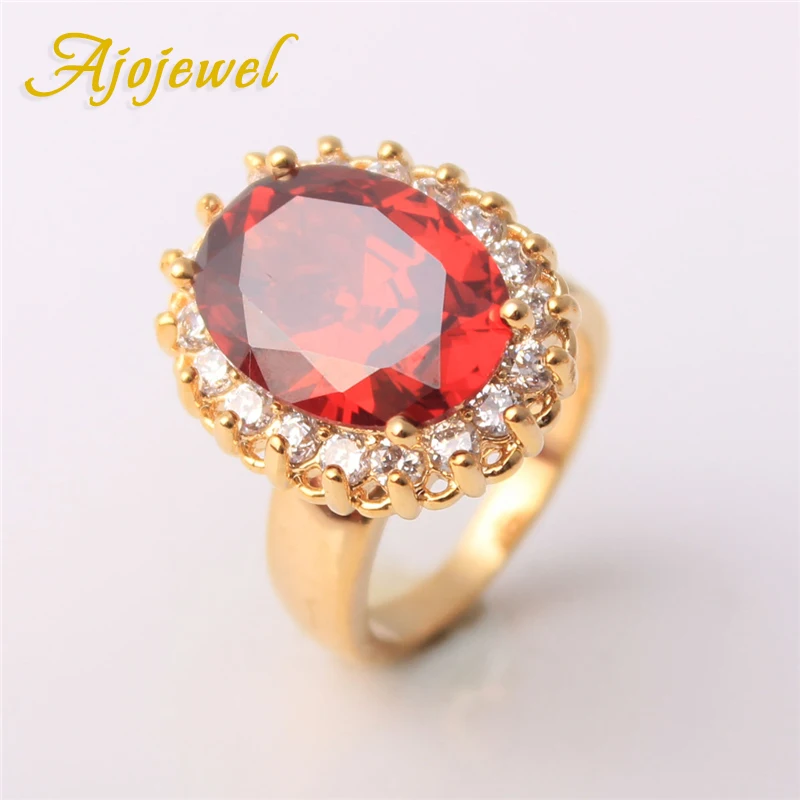 Роскошные женские ювелирные изделия Ajojewel высококачественное красное и зеленое