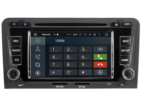Android 8.0 CAR Audio DVD player FOR AUDI A3/S3/RS3 (2003-2012) gps Multimedia head device unit receiver BT WIFI | Автомобили и
