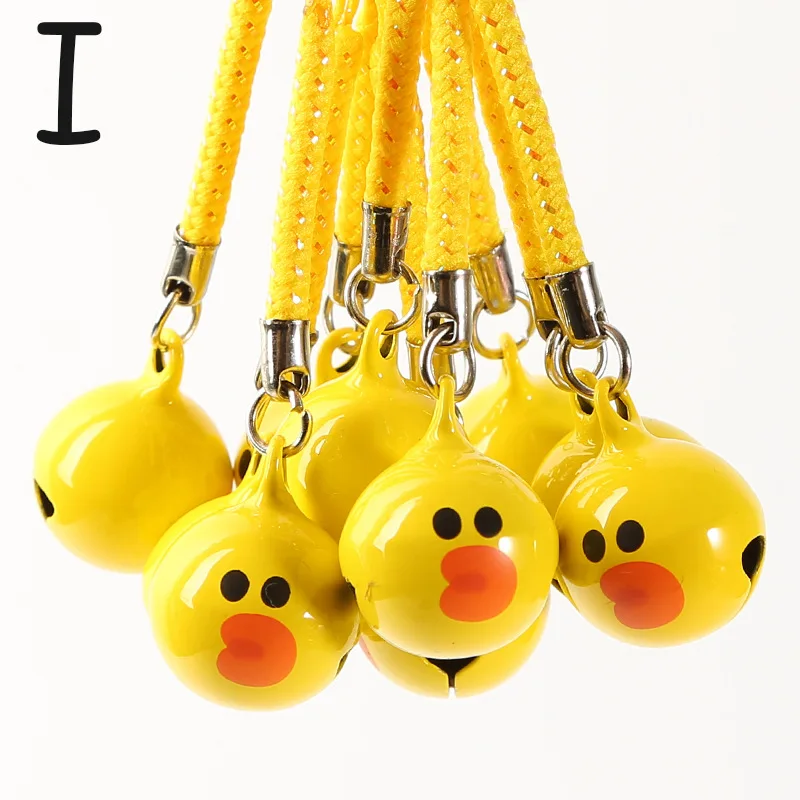 30 шт. kawaii mini rilakkuma bell Шарм телефон кулон аксессуары гаджет декоративная сумочка брелоки Ремешки