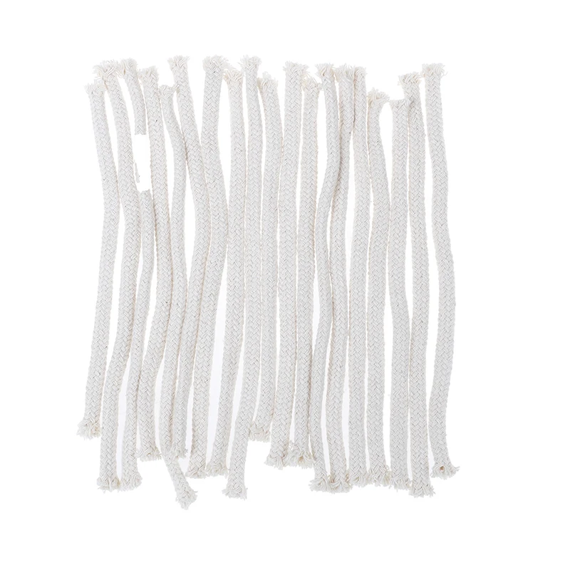 

5Pcs/lot Round Cotton Kerosene Oil Lamp Wicks Burner Alcohol Wick Rope Cotton Wick DIY Physical Materials White 15cm Long