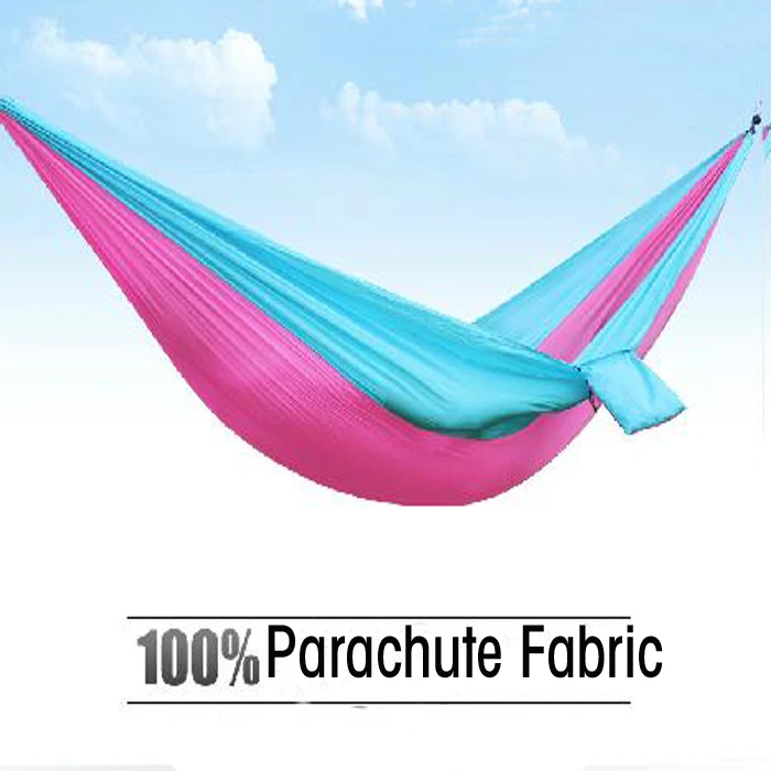 2015Hot Portable Outdoor Traveling Camping Parachute Nylon Fabric Hammock for One/Two Person 3Colors High Quality Furniture | Мебель